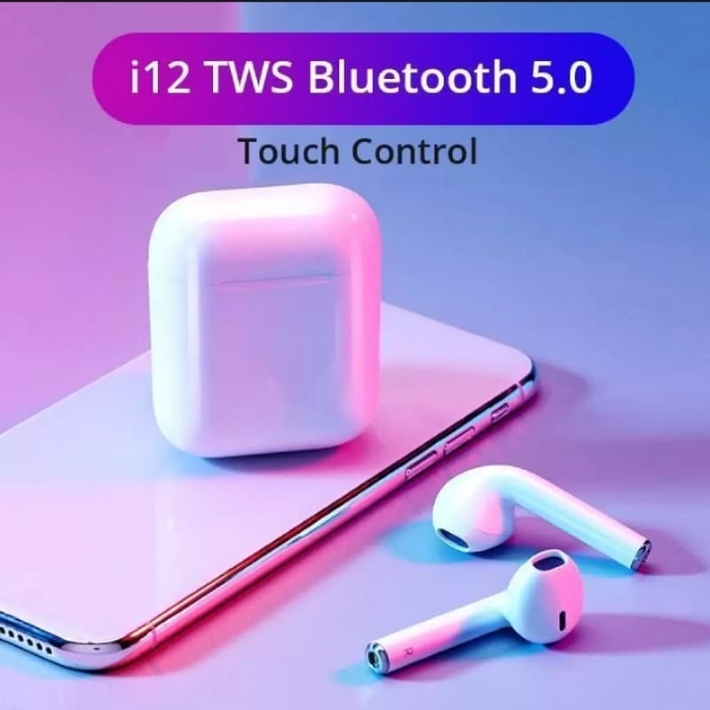 i12 Airpods | i12 tws touch Sensor Airpods | High Quality Bluetooth V 5.0 W
