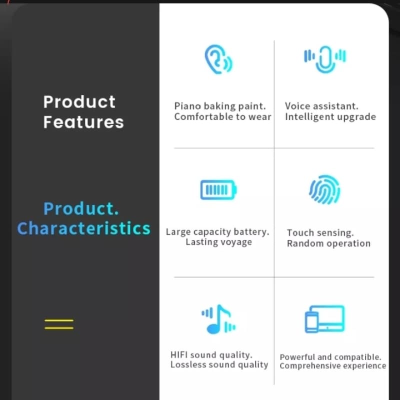 i12 Airpods | i12 tws touch Sensor Airpods | High Quality Bluetooth V 5.0 W