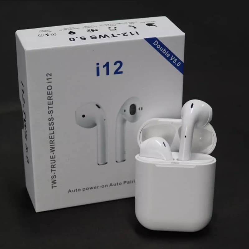 i12 Airpods | i12 tws touch Sensor Airpods | High Quality Bluetooth V 5.0 W