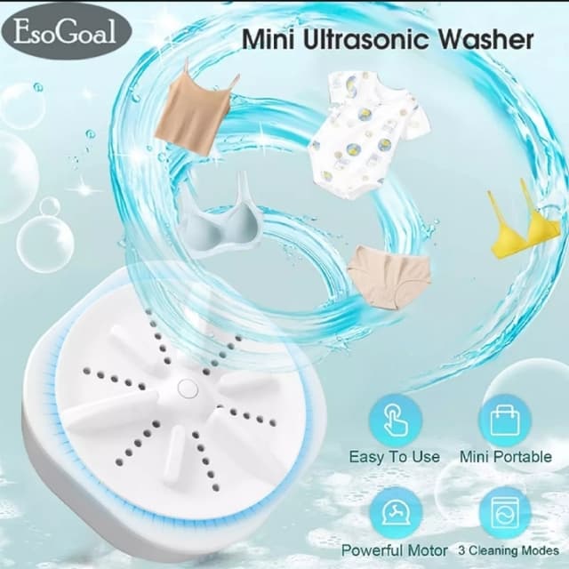 Ultrasonic Washing Machine | Mini turbine washing machine