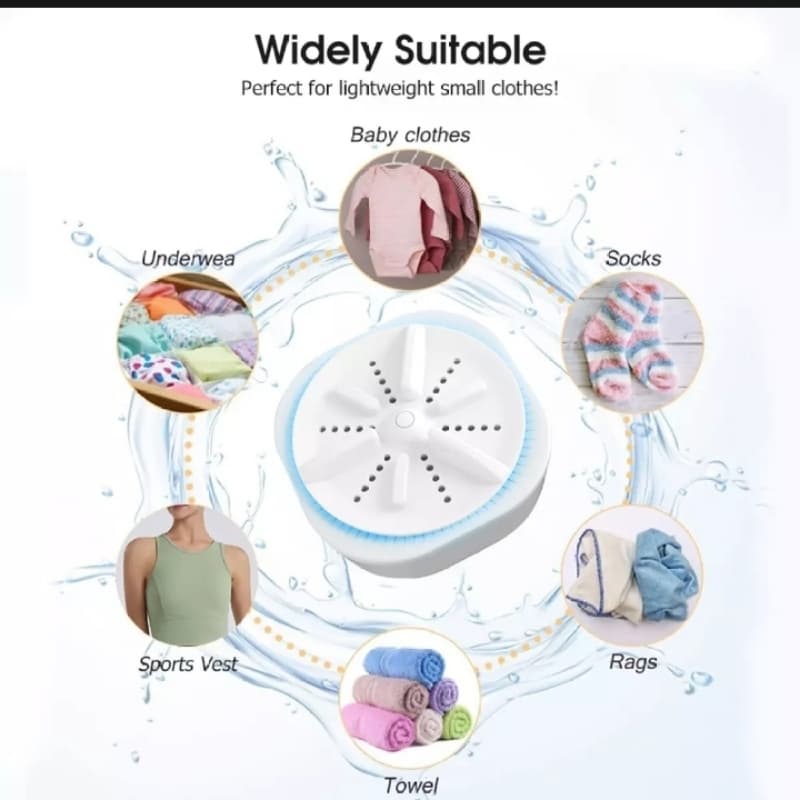 Ultrasonic Washing Machine | Mini turbine washing machine